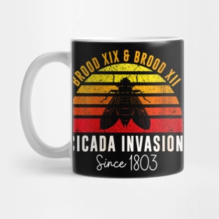 Cicada invasion since 1803 retro Mug